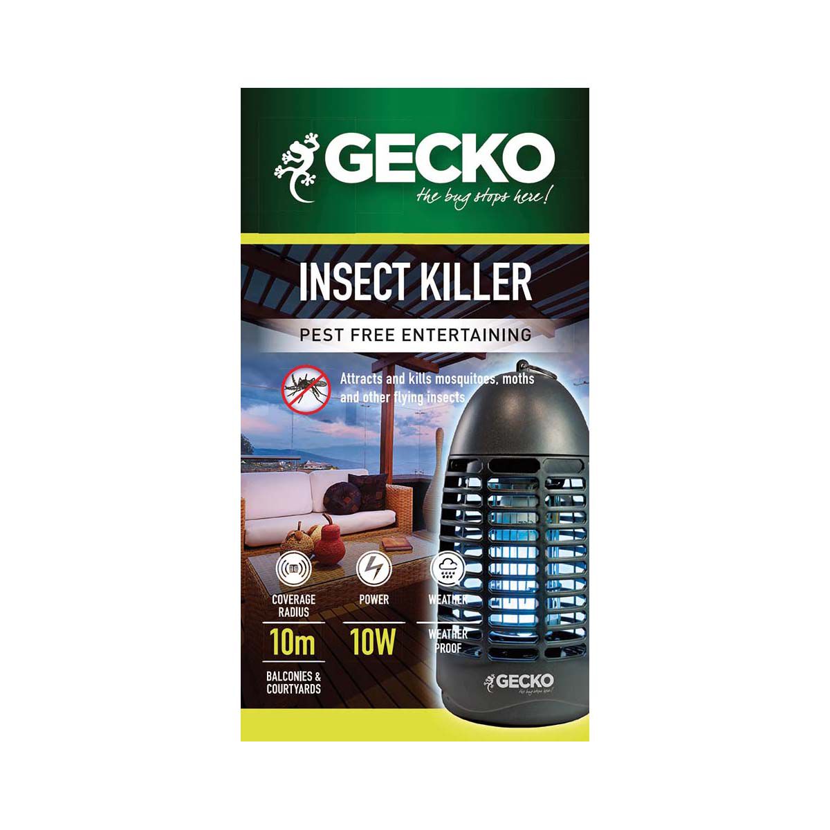 Gecko bug top zapper