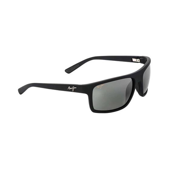Maui Jim Men's Byron Bay Sunglasses Matte Black with Grey Lens, , bcf_hi-res