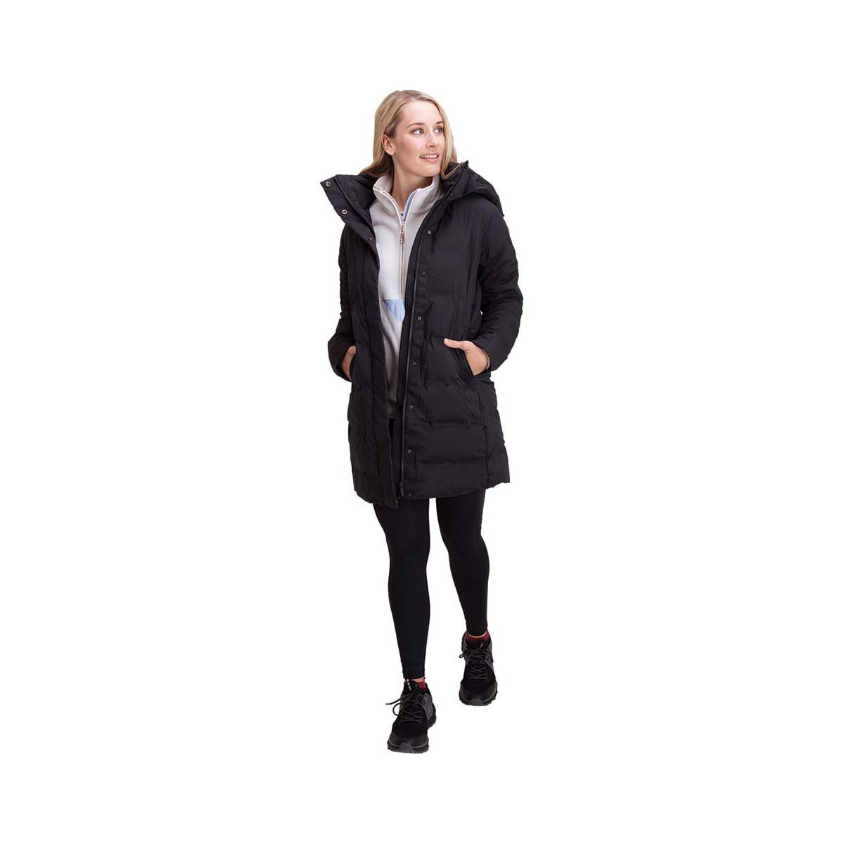 Macpac Women's Narvi Down Coat, Black, bcf_hi-res
