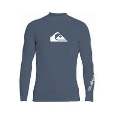 Quiksilver Youth All Time Long Sleeve Rashie, China Blue, bcf_hi-res