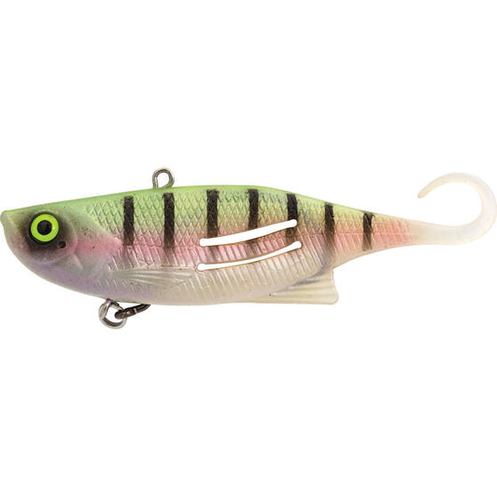Zerek Weedless Zerek Fish Trap Vibe Lure 95mm Rainbow Tiger, Rainbow Tiger, bcf_hi-res