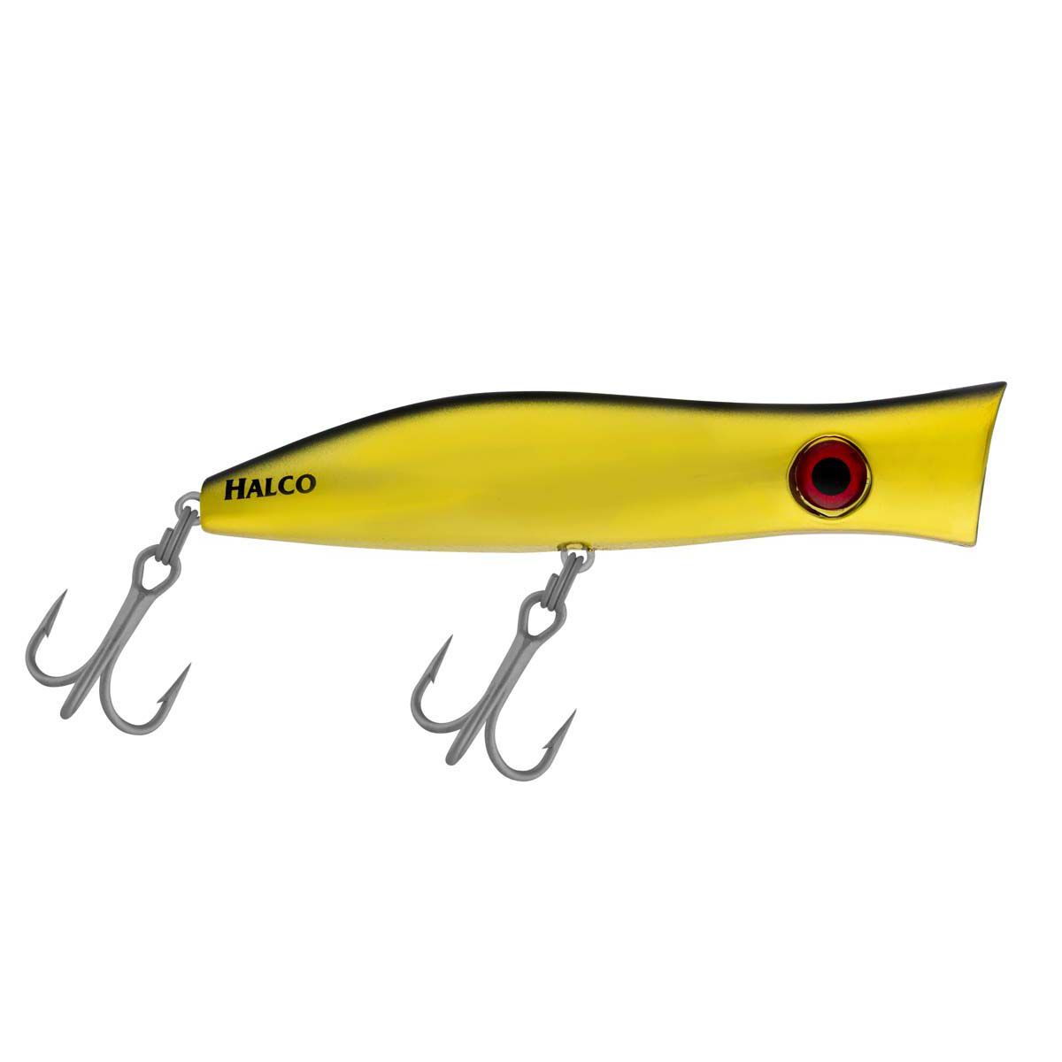Halco Roosta Popper Surface Lure 135mm Chrome Gold Black, Chrome Gold Black, bcf_hi-res