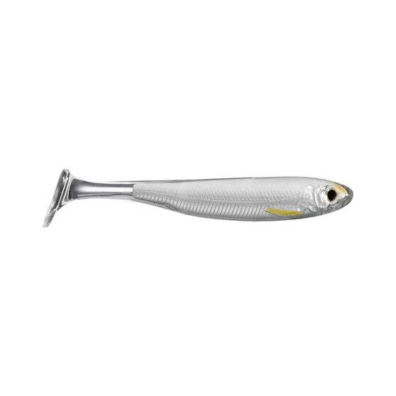 Livetarget Slow-Roll Shiner Soft Plastic Lure 3in Silver Pearl, Silver Pearl, bcf_hi-res