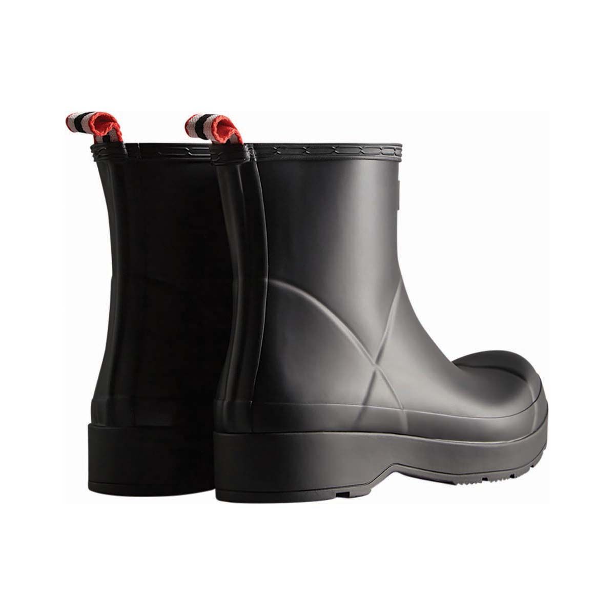 Hunter Men's Play Short Gumboots, Black, bcf_hi-res