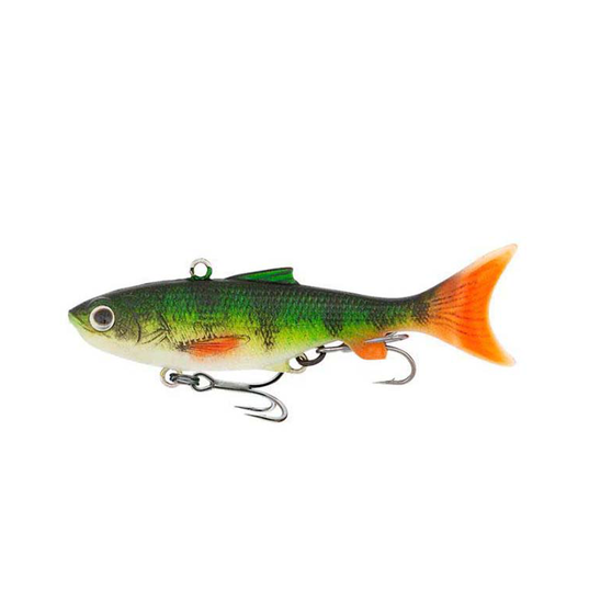 Samaki Vibelicious Thumper Tail Soft Vibe Lure 70mm 11g Redfin, Redfin, bcf_hi-res
