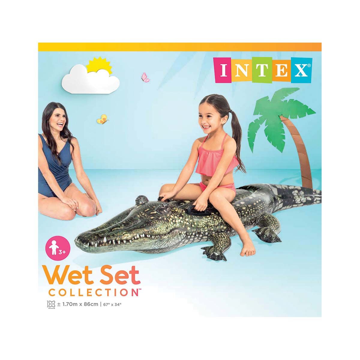 Intex Ride-On Gator Pool Inflatable, , bcf_hi-res
