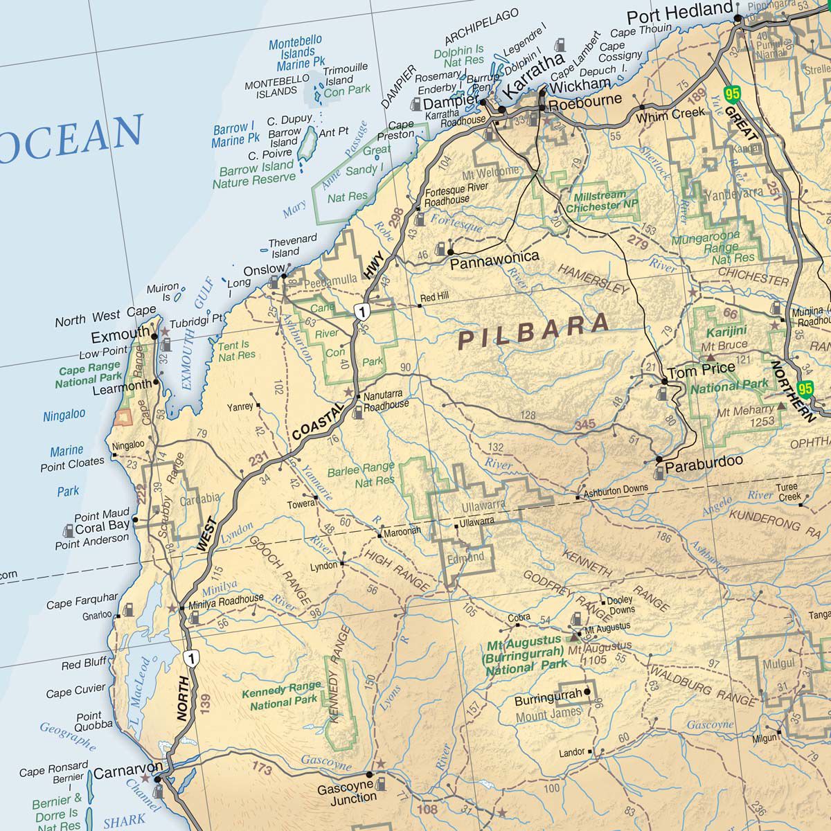 Hema Australia Road and Terrain Map, , bcf_hi-res