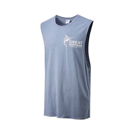 The Great Northern Brewing Co. Men's Muscle Tank Navy, , bcf_hi-res