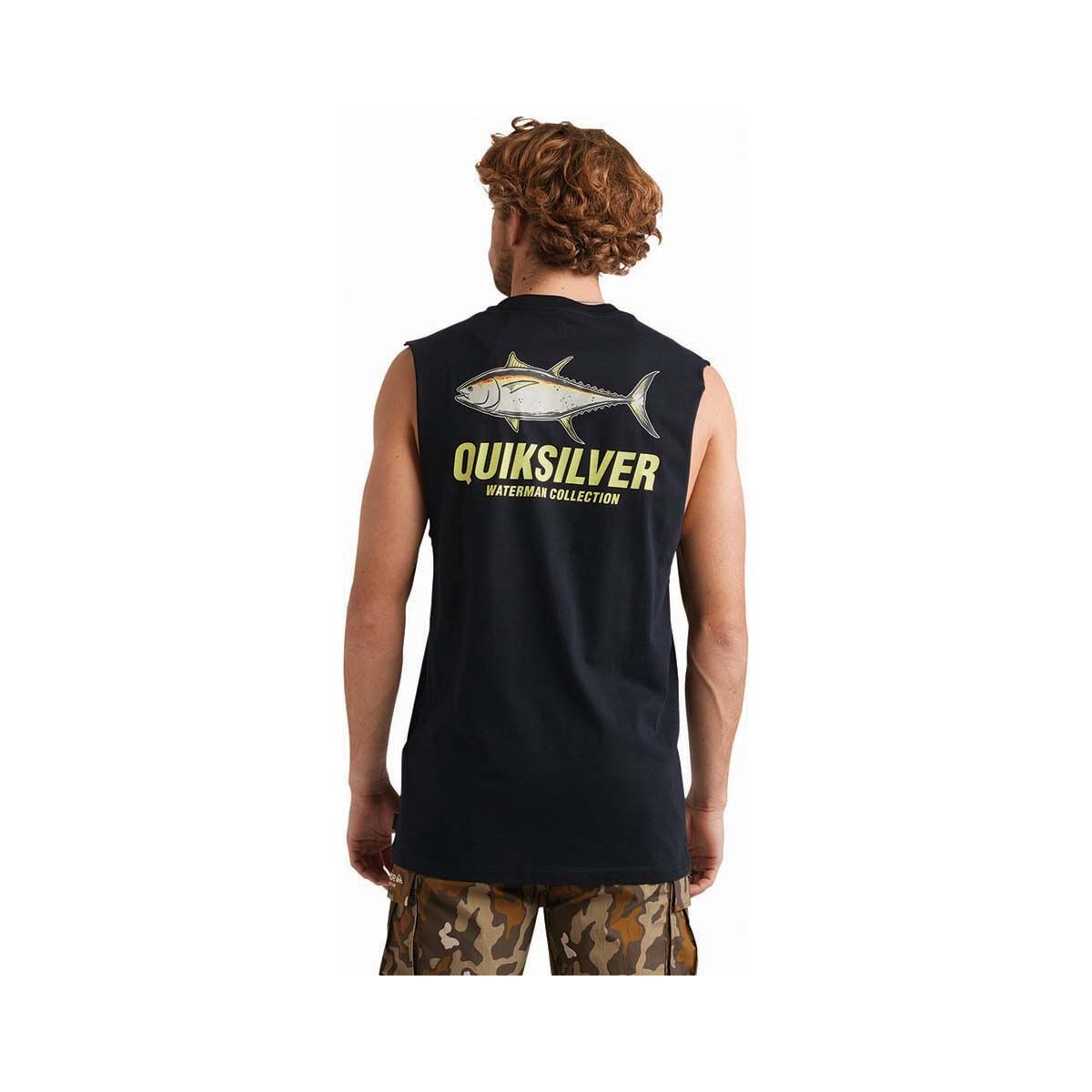 Quiksilver Men's Slack Tide Muscle Tank Black S, Black, bcf_hi-res