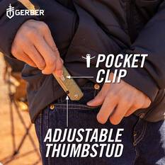 Gerber Zilch Folding Knife Green, , bcf_hi-res