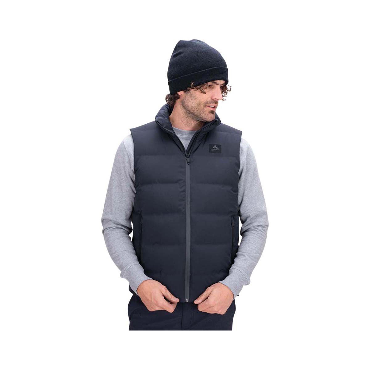 Macpac Men's Narvi Down Puffer Vest, Black, bcf_hi-res