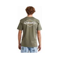 Quiksilver Men's Harbour Short Sleeve Tee Olive S, Olive, bcf_hi-res