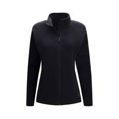 Macpac Women's Tui Polartec® Micro Fleece® Jacket True Black 8, True Black, bcf_hi-res