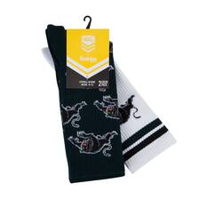 Foot-ies Penrith Panthers Sneaker Socks 2 Pack, , bcf_hi-res