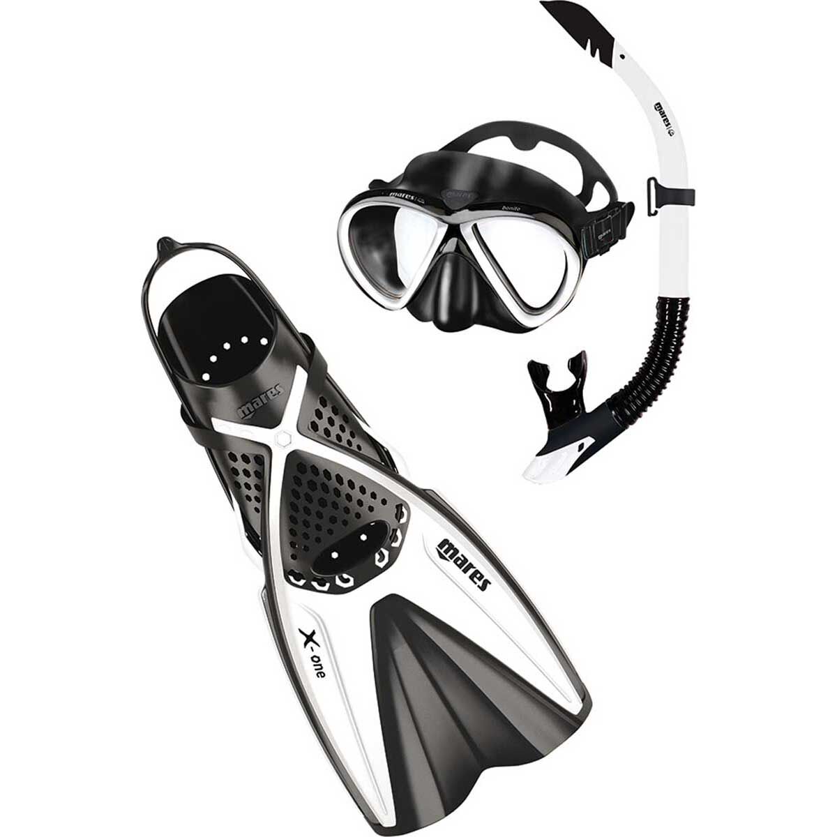 Mares Bonito X-One Snorkelling Set White / Black M / L, White / Black, bcf_hi-res