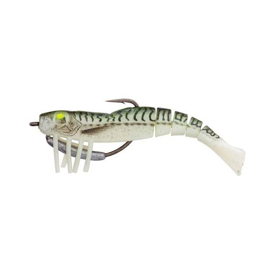Zerek Live Shrimp Soft Plastic Lure 5in Green Tiger Prawn, Green Tiger Prawn, bcf_hi-res