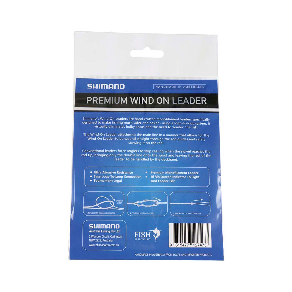 Shimano Wind-On Game Leader Line 20ft, , bcf_hi-res