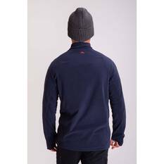 Macpac Men's Tui Polartec® Micro Fleece® Pullover, Navy / Red Clay, bcf_hi-res