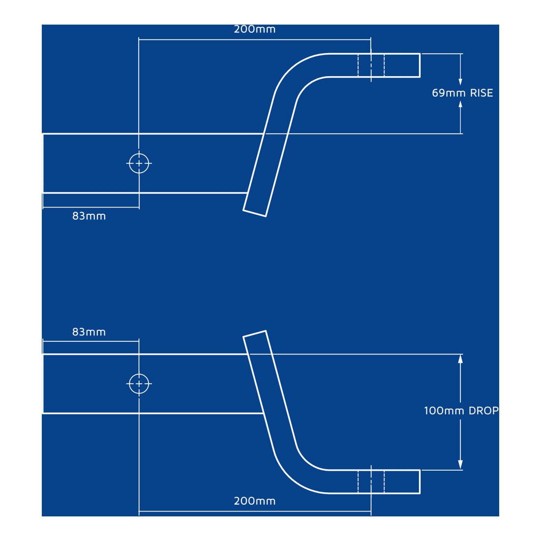 Hayman Reese Tow Ball Mount Kit 100mm/200mm, , bcf_hi-res