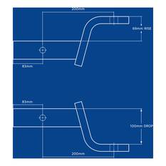 Hayman Reese Tow Ball Mount Kit 100mm/200mm, , bcf_hi-res