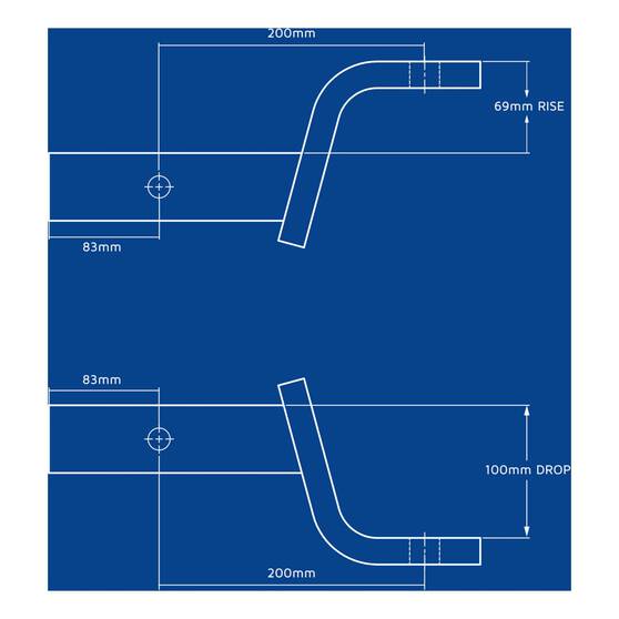 Hayman Reese Tow Ball Mount Kit 100mm/200mm, , bcf_hi-res