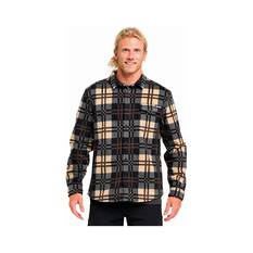 The Mad Hueys Men’s League Anchor Flannel Shacket, Tan, bcf_hi-res