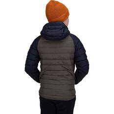 Macpac Kids' Uber Light Hooded Down Puffer Jacket V3 Black / Tarmac 4, Black / Tarmac, bcf_hi-res