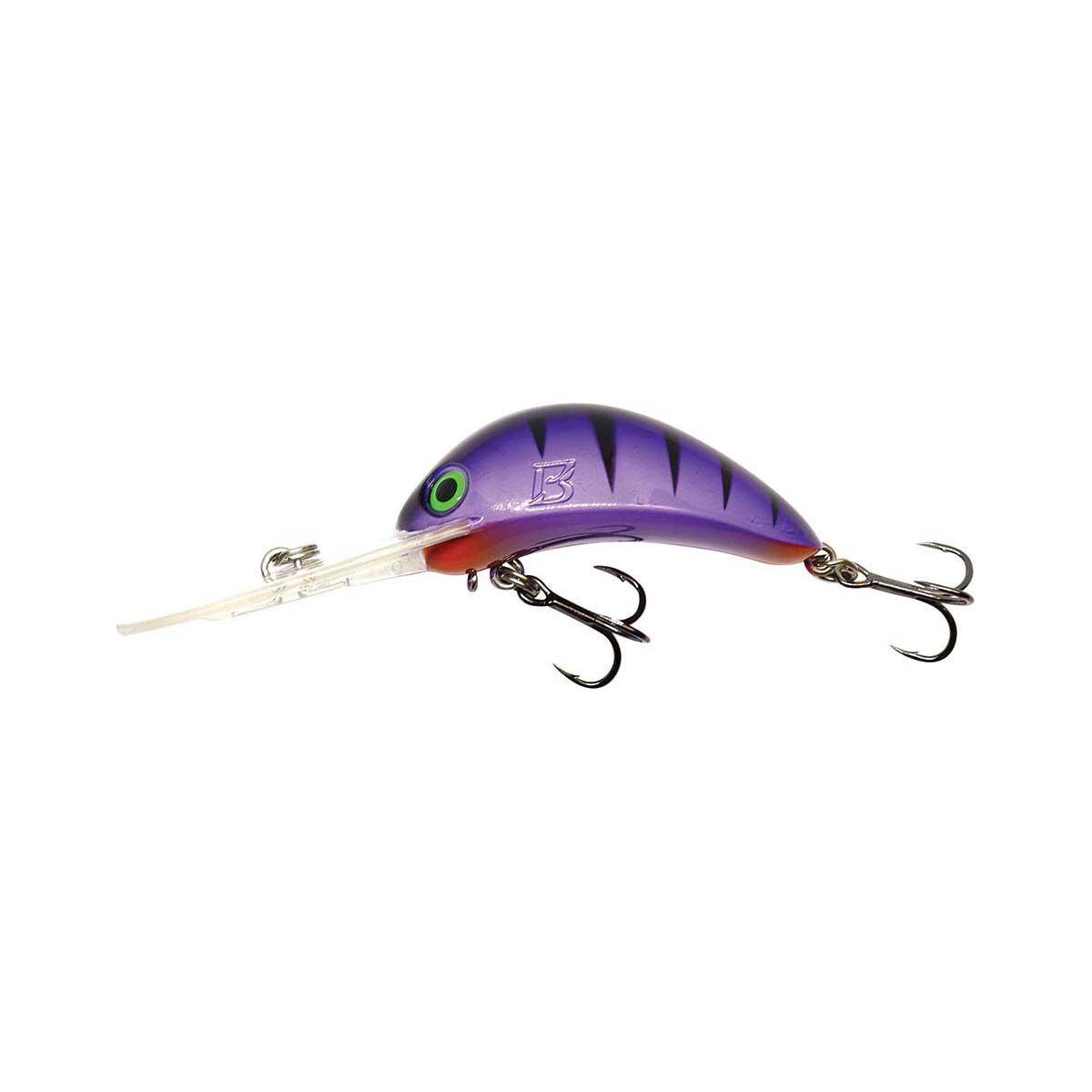 Barambah B60 Hard Body Lure 60mm Purple and Black, Purple and Black, bcf_hi-res