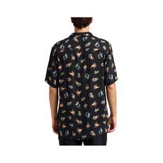 The Mad Hueys Men’s Drink Like A Fish Woven Shirt, Vintage Black, bcf_hi-res