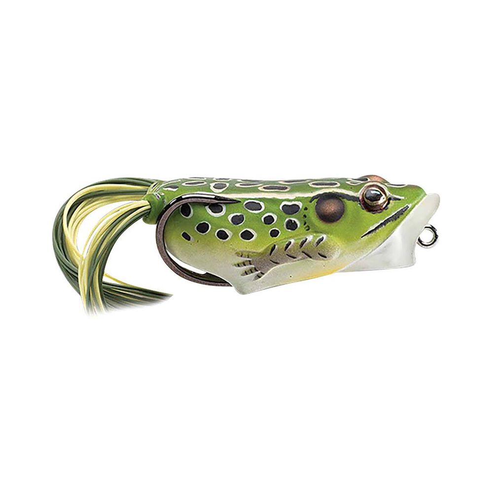 Livetarget Hollow Body Frog Popper Surface Lure 2.5in Green Yellow