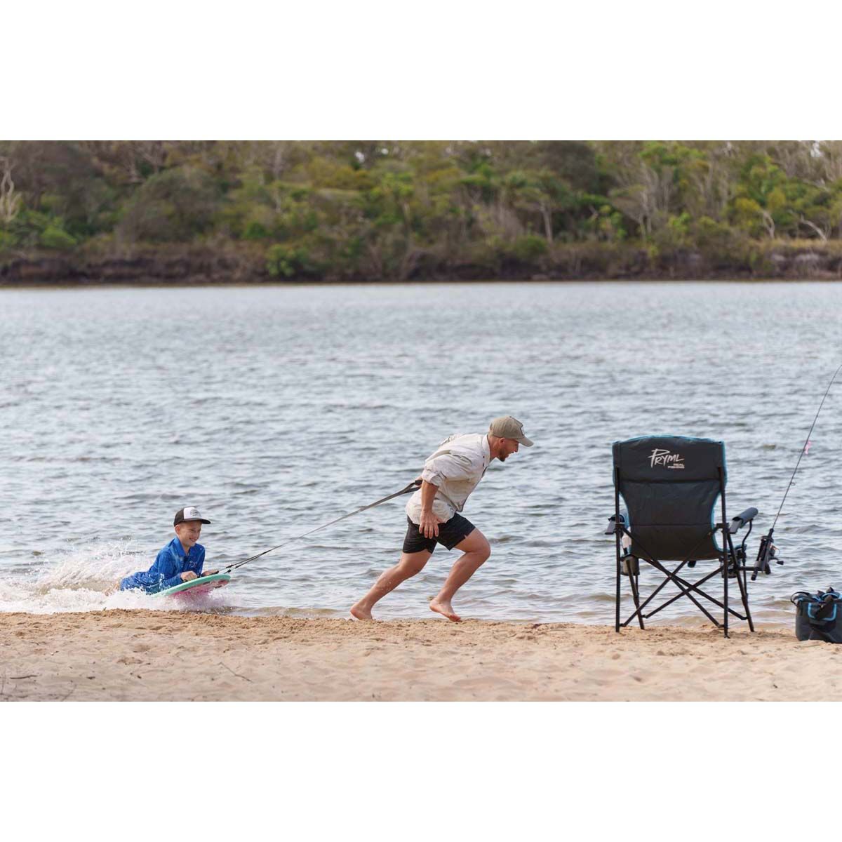 Pryml Premium Fishing Chair with Rod Holders 160kg, , bcf_hi-res