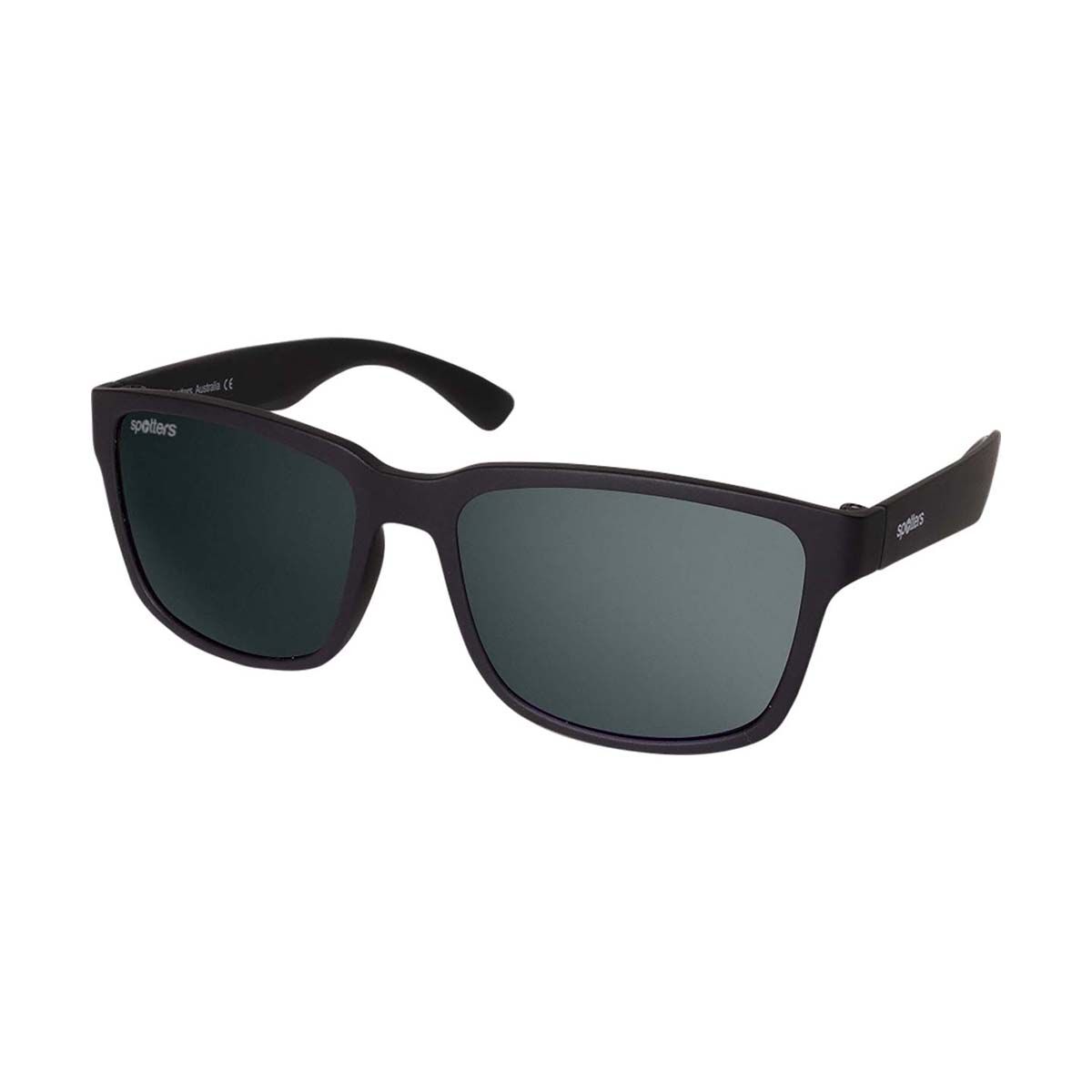 Spotters Kanga Kids' Sunglasses Matte Black with Grey Lens, , bcf_hi-res