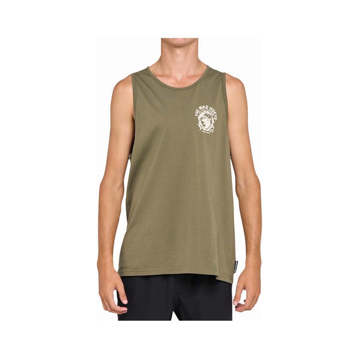 The Mad Hueys Men's Getting Hammered Muscle Tank Olive M, Olive, bcf_hi-res