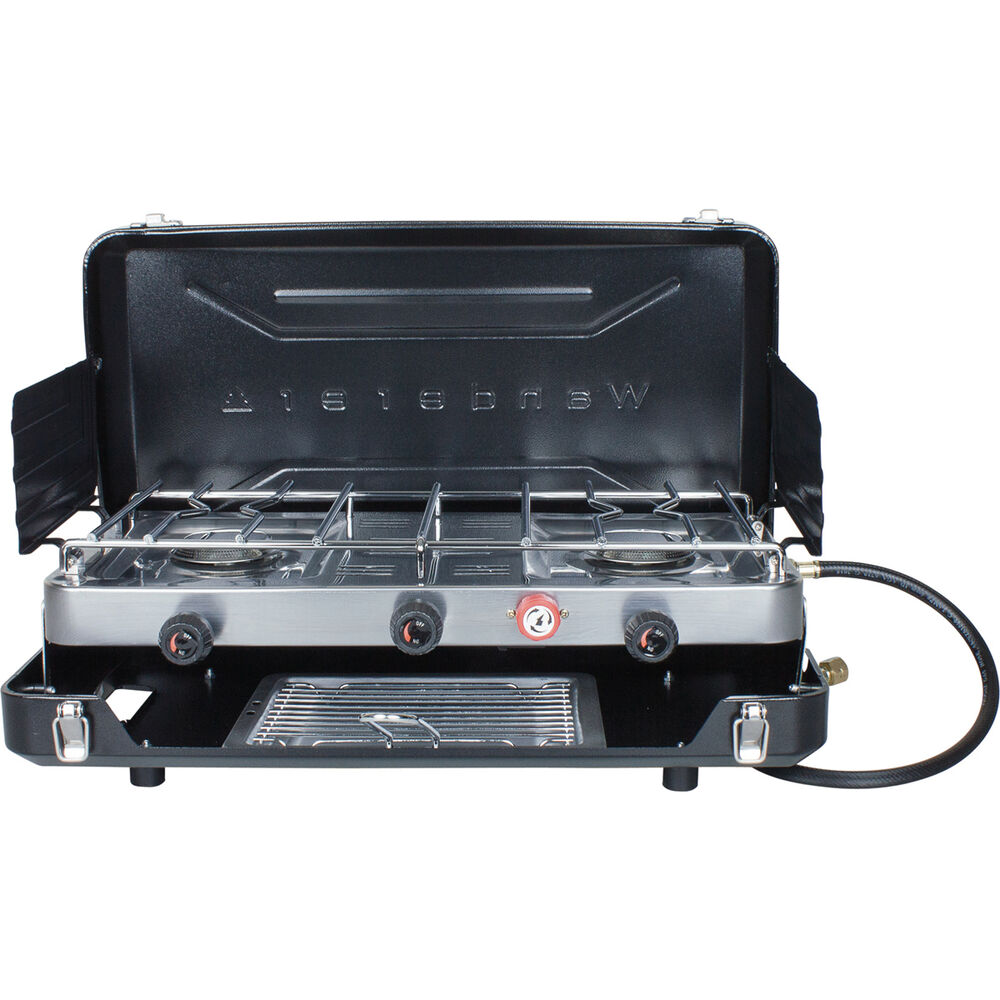 Wanderer LPG Portable Stove with Grill 2 Burner BCF