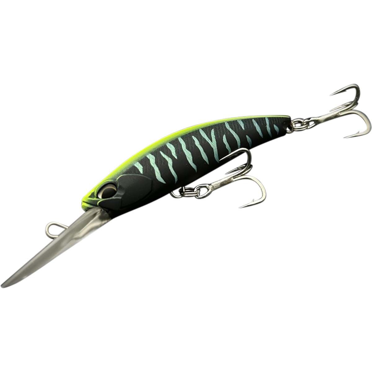 Duo Fangbait Barra Tuned 100DR Hard Body Lure Black Chart Tiger, Black Chart Tiger, bcf_hi-res
