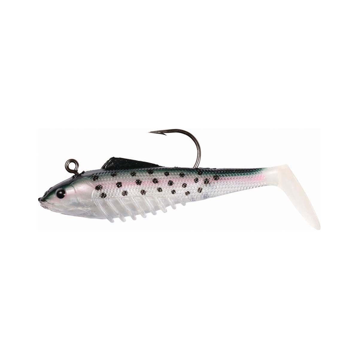 Squidgie Slick Rig Soft Plastic Lure 100mm Rainbow Trout, Rainbow Trout, bcf_hi-res
