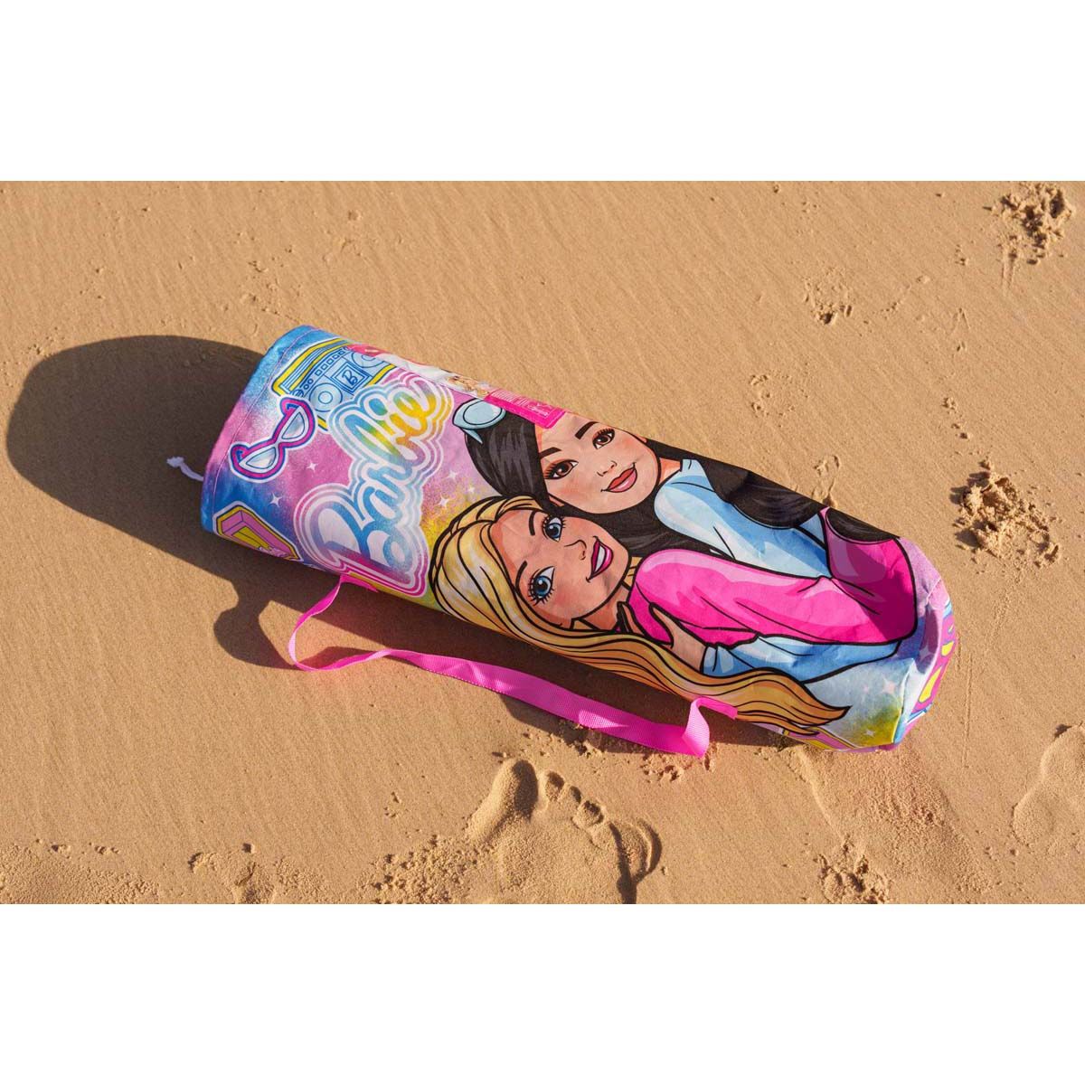 Barbie Kids Camp Chair with Umbrella 30kg, , bcf_hi-res