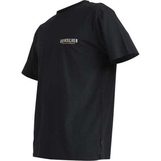Quiksilver Men’s Wet Lines Short Sleeve Tee, Black, bcf_hi-res