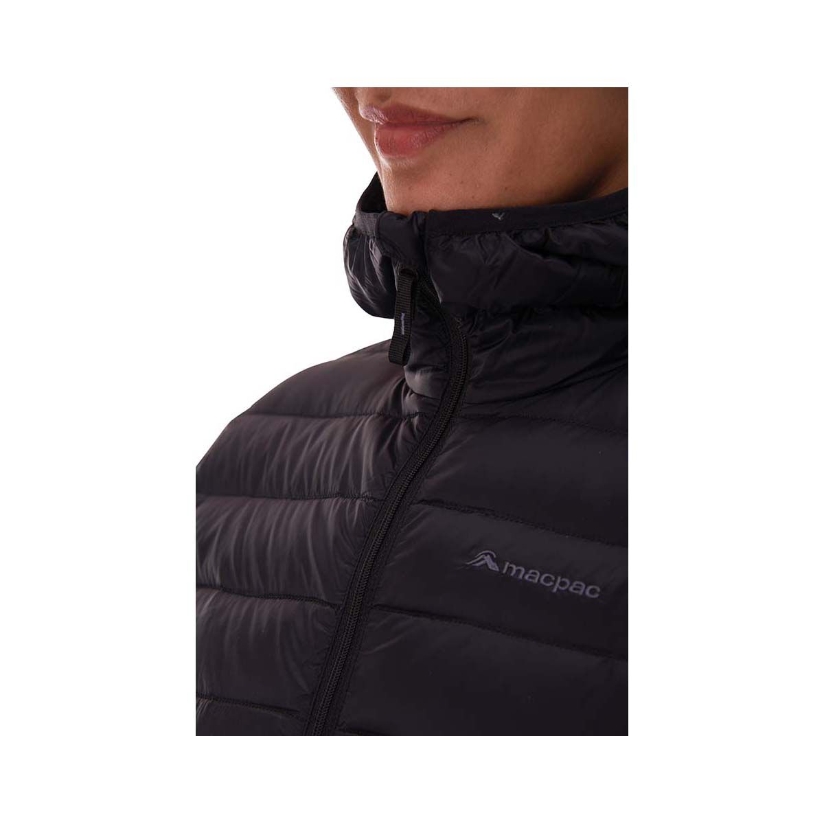 Macpac Women's Uber Light Long Jacket Black 8, Black, bcf_hi-res