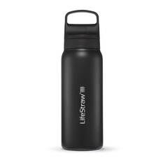 Lifestraw Stainless Steel Go Bottle 2.0 with Filter 700ml Black, Black, bcf_hi-res