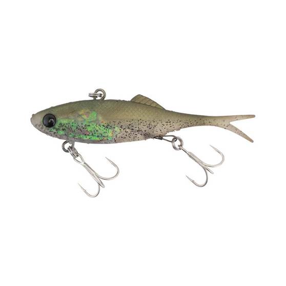 Berkley Shimma Shad Fork Tail Vibe Lure 100mm Peppered Prawn, Peppered Prawn, bcf_hi-res