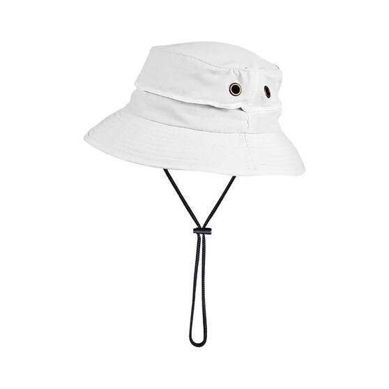 Sun Protection Australia Unisex Bucket Hat White, White, bcf_hi-res