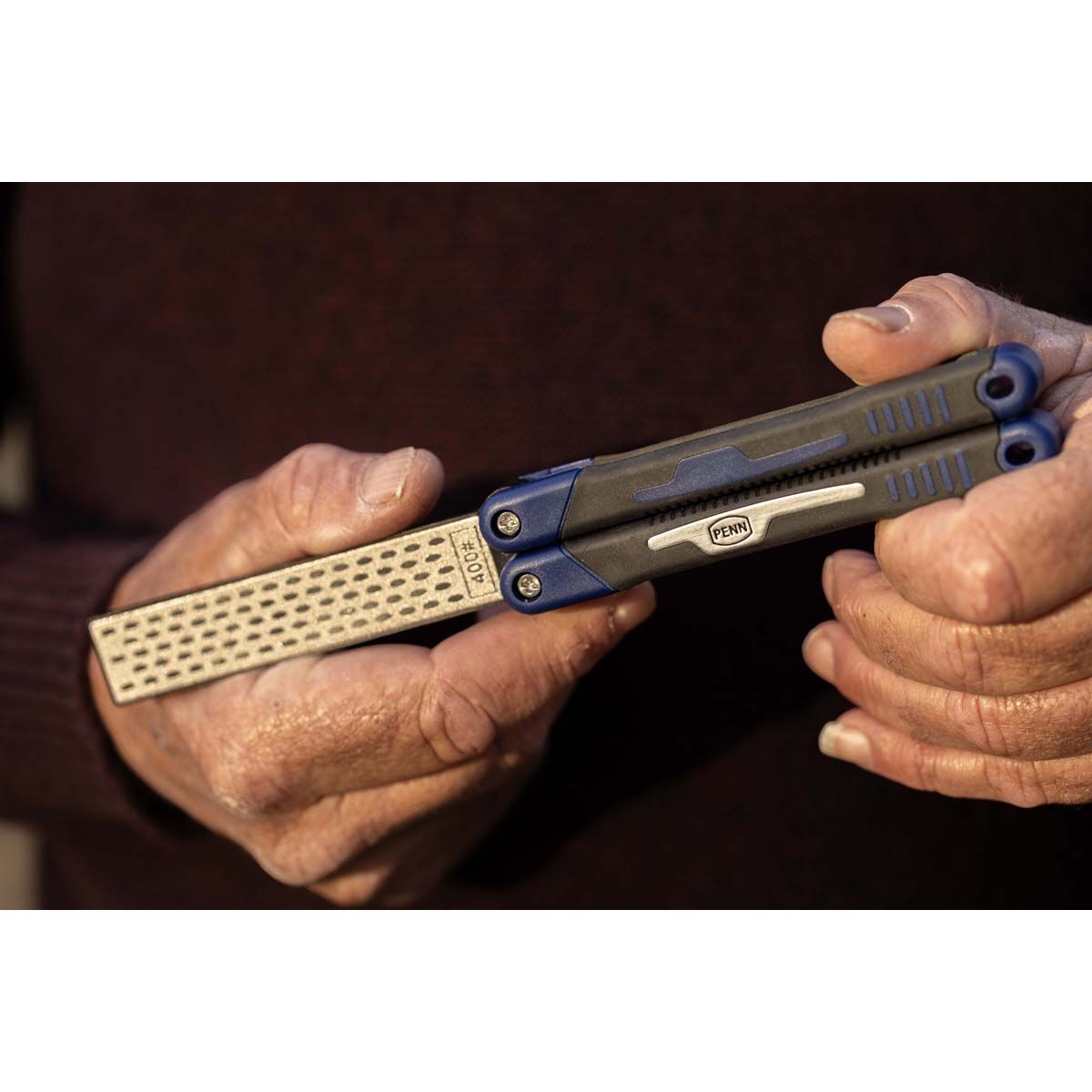 Penn Saltwater Sharpening Stone Blue, , bcf_hi-res