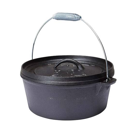 Campfire Pre Seasoned Cast Iron Camp Oven 4.5 Quart, , bcf_hi-res