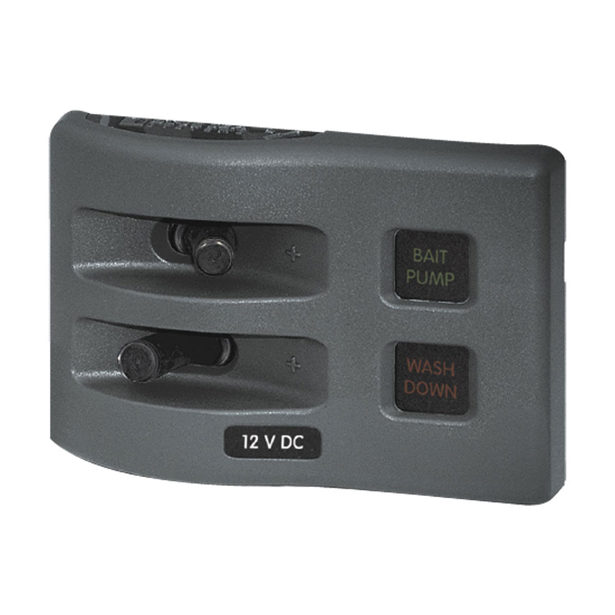 Blue Sea Systems WeatherDeck Fused 2 Switch Panel BCF