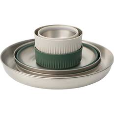 Sea to Summit Detour Collapsible Stainless Steel Dinner Set 2 Person 6 Piece, , bcf_hi-res
