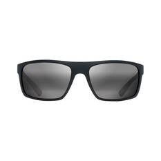 Maui Jim Men's Byron Bay Sunglasses Matte Black with Grey Lens, , bcf_hi-res