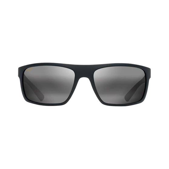 Maui Jim Men's Byron Bay Sunglasses Matte Black with Grey Lens, , bcf_hi-res
