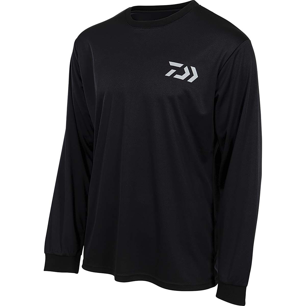 Daiwa Men's Crew Fishing Shirt, Black, bcf_hi-res
