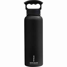 Fifty Fifty Insulated Drink Bottle 1.1L Black, Black, bcf_hi-res